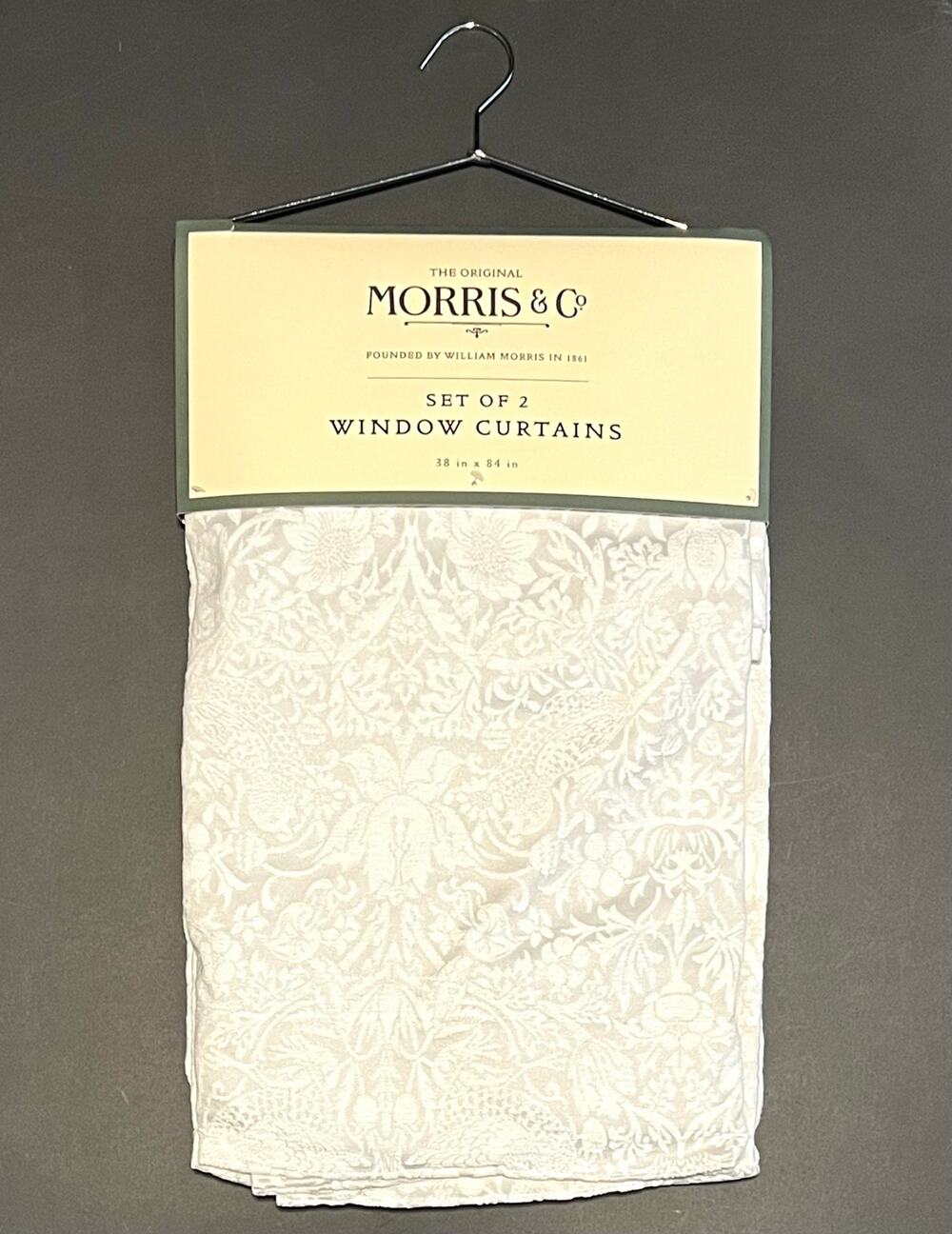 William Morris & Co Strawberry Thief Window Curtains Panels Set Pair 38 X 84”